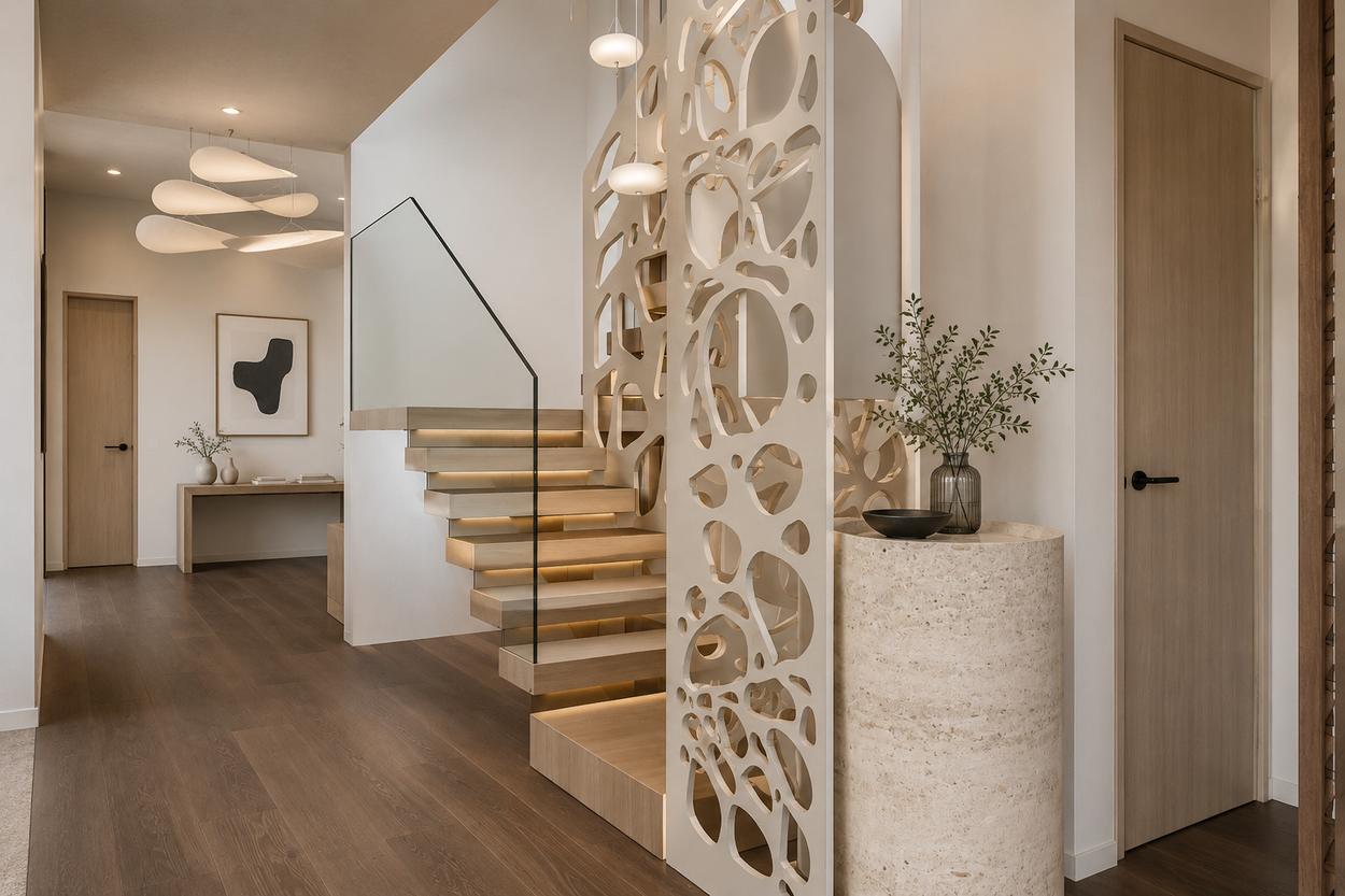 Stair and entry composition
